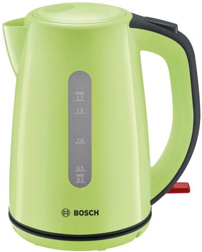 Електрическа кана Bosch - TWK7506, 2200W, 1.7 l, зелена - 1