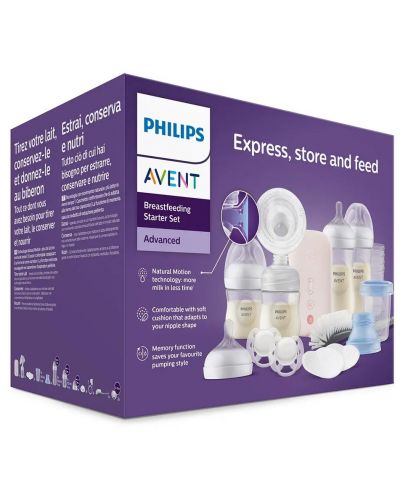 Електрическа помпа за кърма Philips Avent - Natural Motion + аксесоари - 9