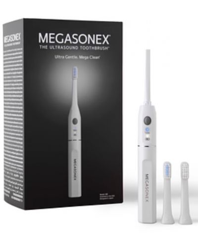 Електрическа четка за зъби IQ - Megasonex, 2 накрайници, бяла - 4