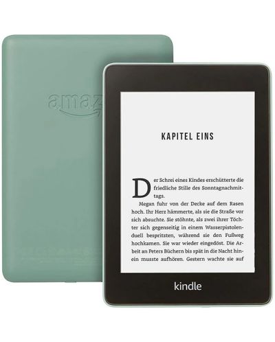 Електронен четец Amazon - Kindle Paperwhite 10th Gen, 6'', 32GB, Waterproof, Зелен - 1