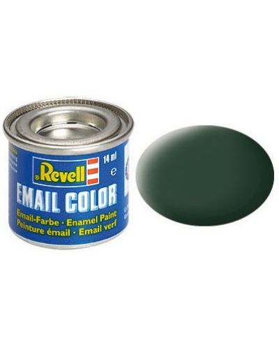 Eмайлна боя Revell - Тъмнозелено, мат (R32168) - 1