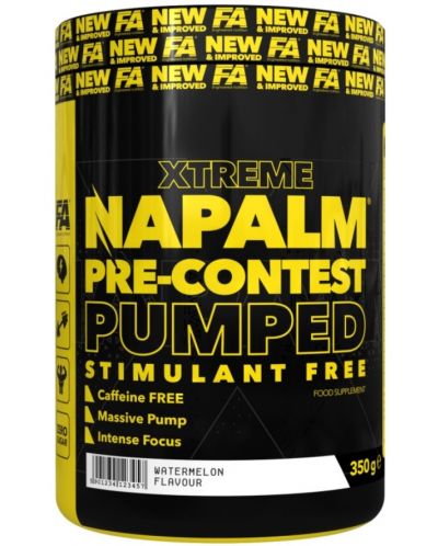 Xtreme Napalm Pre-Contest Pumped, Stimulant Free, драконов плод, 350 g, FA Nutrition - 1