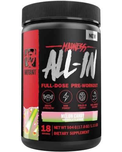 Madness All-In, melon candy, 504 g, Mutant - 1