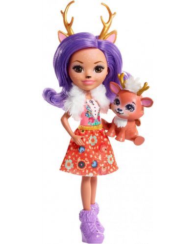 Кукла Mattel Enchantimals от Mattel – Данеса Диър, с еленче - 2