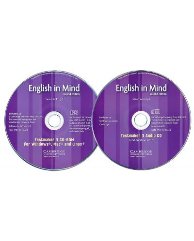 English in Mind Level 3 Testmaker CD-ROM and Audio CD / Английски език - ниво 3: CD с тестове + аудио CD - 2