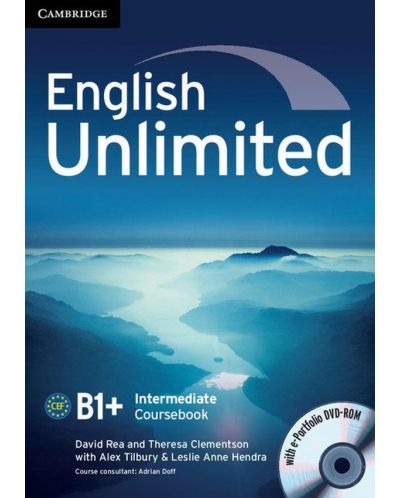 English Unlimited Intermediate Coursebook with e-Portfolio: Английски език - ниво B1+ (учебник с DVD-ROM) - 1