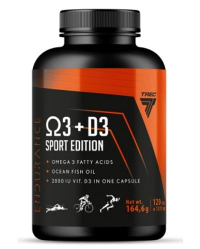 Endurance Omega 3 + D3 Sport Edition, 120 капсули, Trec Nutrition - 1