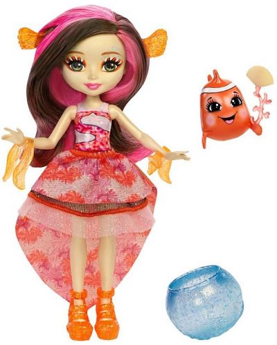 Кукла Mattel Enchantimals - Clarita Clownfish, с риба клоун - 2