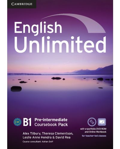 English Unlimited Pre-intermediate Coursebook with e-Portfolio and Online Workbook Pack - 1