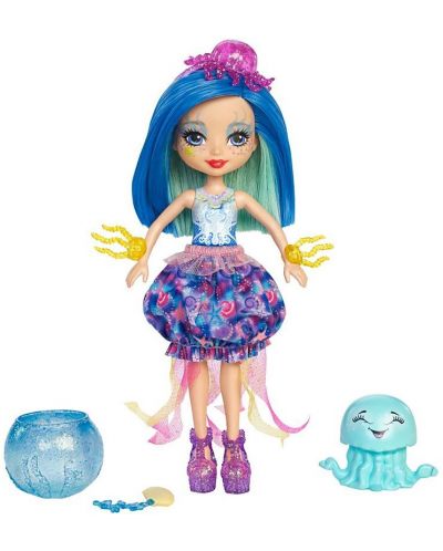 Кукличка с животинче Mattel Enchantimals - Jessa Jellyfish с медузата Marisa