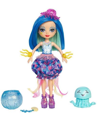 Кукла Mattel Enchantimals - Jessa Jellyfish, с медуза - 1
