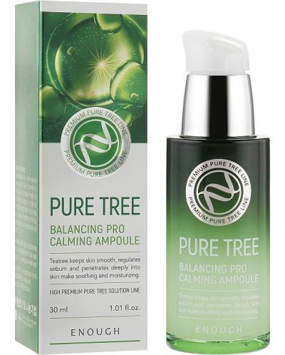 Enough Premium Успокояваща ампула за лице Pure Tree Balancing Pro, 30 ml - 1