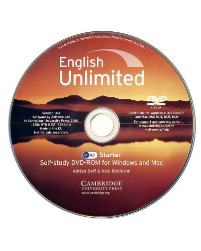 English Unlimited Starter Workbook: Английски език - ниво A1 (учебна тетрадка с DVD-ROM) - 2