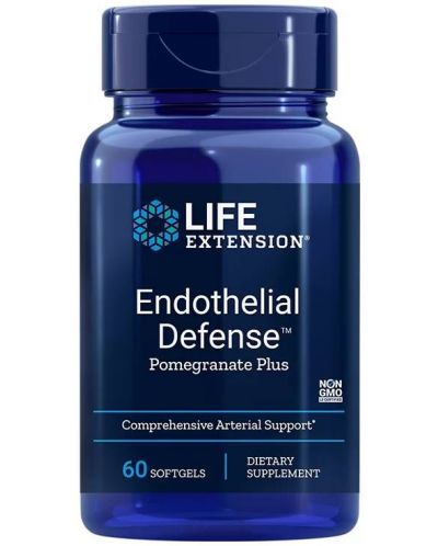 Endothelial Defense Pomegranate Plus, 60 софтгел капсули, Life Extension - 1