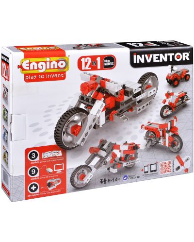 Конструктор Engino Inventor - 12 модела мотоциклети - 5