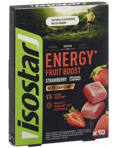 Energy Fruit Boost, strawberry, 10 x 10 g, Isostar - 1