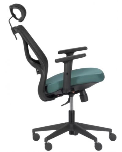 Ергономичен стол Carmen - 7567, черен/зелен - 5