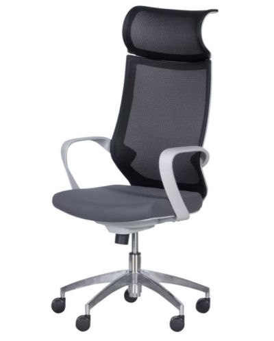 Ергономичен стол Carmen - 7576, сив/черен - 3