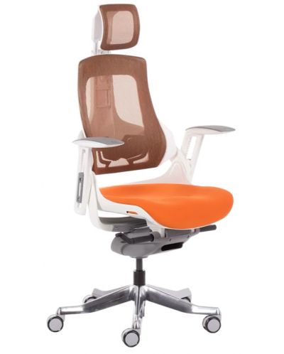Ергономичен стол Carmen - Ambra, оранжев - 2