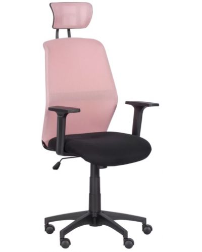 Ергономичен стол Carmen - 7535, розов/черен - 2