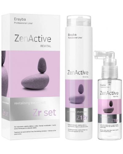 Erayba Zen Active Ревитализиращ комплект за тънка коса и косопад, 2 части - 1