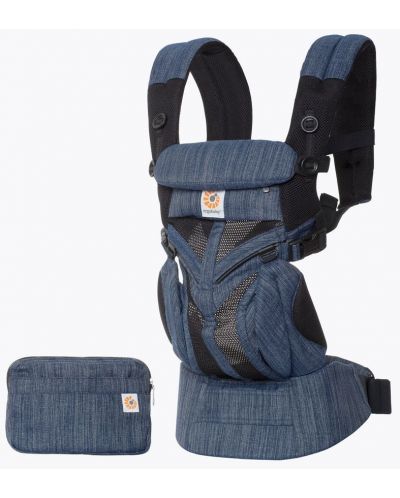 Ергономична раница Ergobaby Omni 360 - Cool Air, Indigo Weave - 1