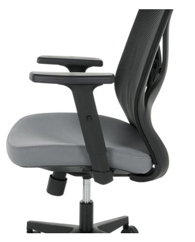 Ергономичен стол Carmen - 7567, черен/сив - 7
