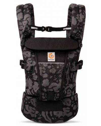 Ергономична раница Ergobaby - Adapt Soft Flex Mesh, Onyx Blooms - 2