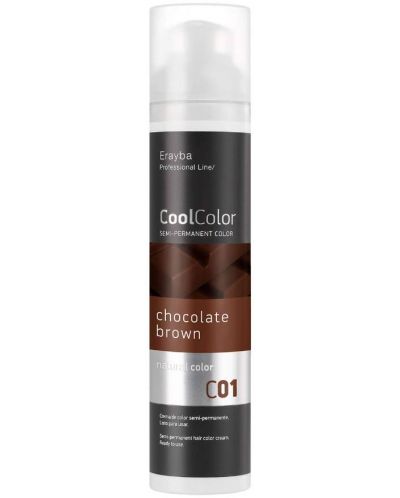 Erayba CoolColor Пигмент за коса, C01 Chocolate Brown, 100 ml - 1