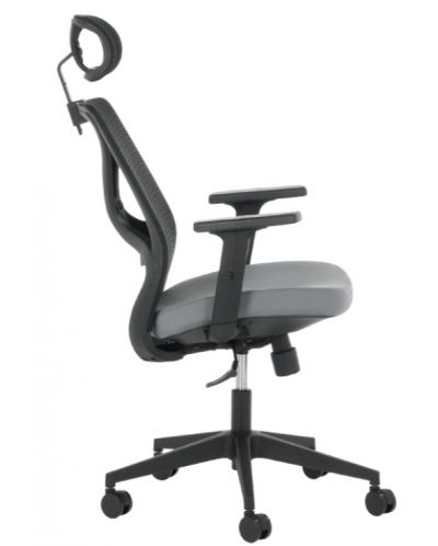 Ергономичен стол Carmen - 7567, черен/сив - 5
