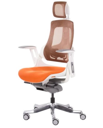Ергономичен стол Carmen - Ambra, оранжев - 3