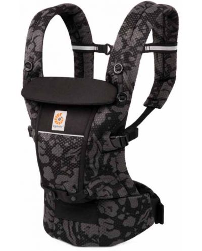 Ергономична раница Ergobaby - Adapt Soft Flex Mesh, Onyx Blooms - 1