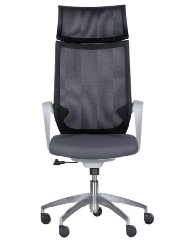 Ергономичен стол Carmen - 7576, сив/черен - 1