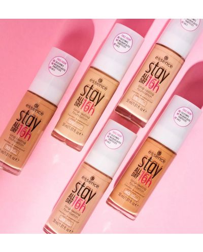Essence Дълготраен фон дьо тен Stay All Day 16h, 20 Soft Nude, 30 ml - 4