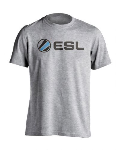 Тениска ESL - Basic Grey, сива, размер L - 1