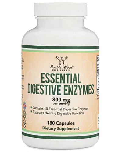 Essential Digestive Enzymes, 180 капсули, Double Wood - 1