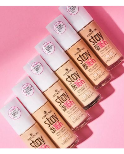 Essence Дълготраен фон дьо тен Stay All Day 16h, 20 Soft Nude, 30 ml - 7