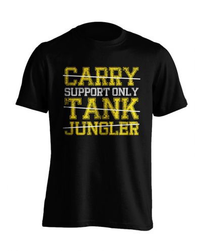 Тениска ESL - Support Only, черна, размер S - 1