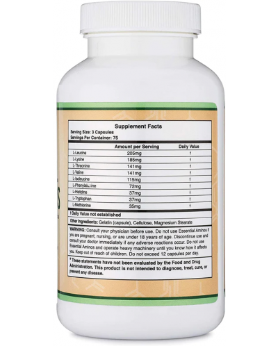 Essential Amino Acids, 225 капсули, Double Wood - 4