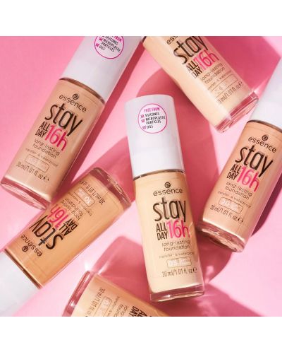 Essence Дълготраен фон дьо тен Stay All Day 16h, 20 Soft Nude, 30 ml - 5