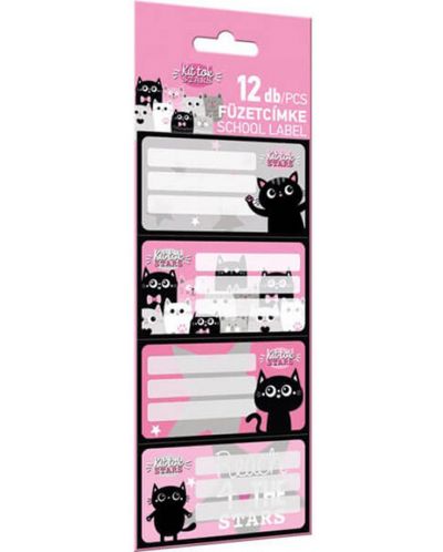 Ученически етикети Lizzy Card Kit Tok Stars - 12 броя - 1