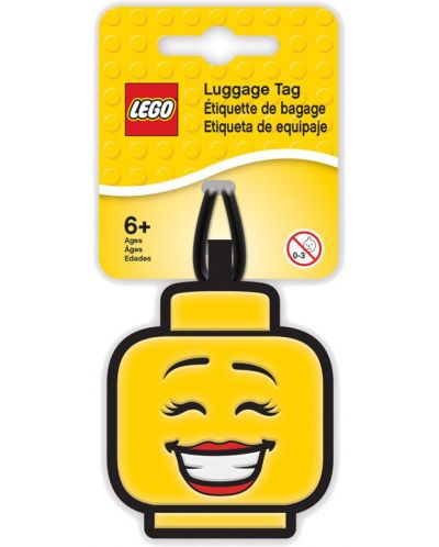 Етикет за багаж Lego - За момиче, жълт - 1
