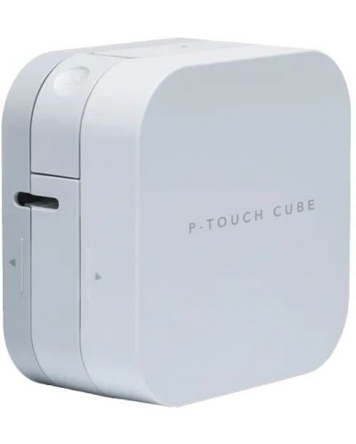 Етикетен принтер Brother - P-touch CUBE PT-P300BT, бял - 1