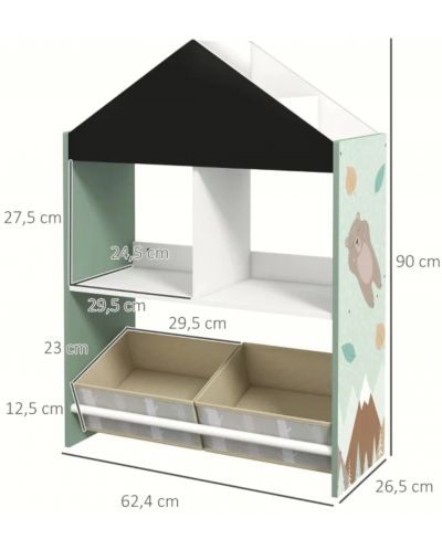 Етажерка за играчки и книжки Ginger Home - Forest - 8