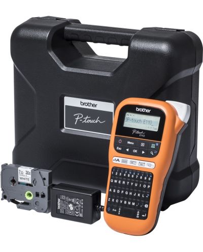 Етикетен принтер Brother - P-touch PT-E110VP, черен - 5
