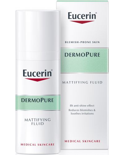 Eucerin DermoPure Матиращ флуид за лице, 50 ml - 1