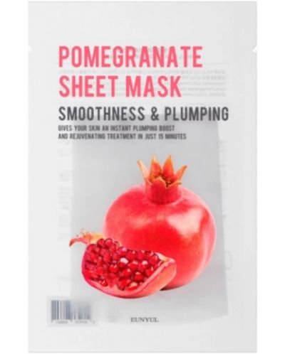 Eunyul Purity Памучна лист маска за лице с екстракт от нар, 22 ml - 1