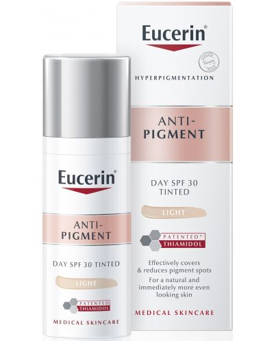 Eucerin Anti-Pigment Оцветен днeвен крем, SPF 30, Светъл, 50 ml - 1