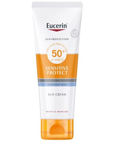 Eucerin Sun Слънцезащитен крем Sensitive Protect, SPF50+, 50 ml - 1