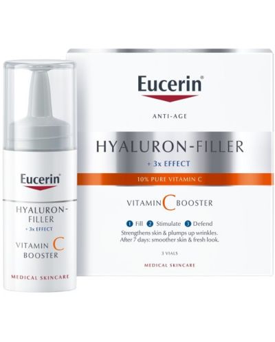 Eucerin Hyaluron-Filler Бустер Vitamin C, 3 x 8 ml - 3
